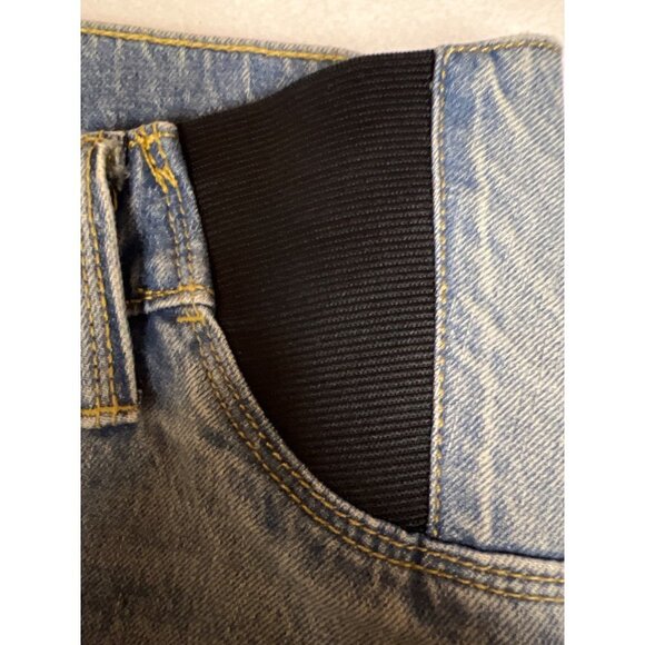 NEW! Isabel Maternity Midi Short Denim Blue Jeans Women's Size 8 - Picture 8 of 10